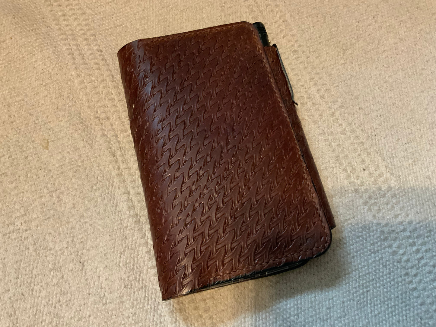 Tooled iPhone Leather Wallet